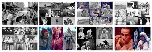 Collage of Nemai Ghosh Photographs at India Art Summit 2009